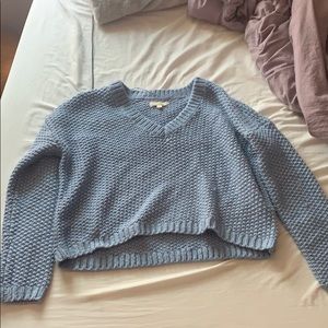 LA HEARTs blue knitted warm sweater